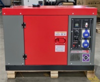 Générateur diesel silencieux refroidi par eau, mobile, 5kW 8kW 10kW 12KW 15KW 18KW 20kW 25kW 30kW 10KVA 12KVA 15KVA 18KVA, avec ATS AVR