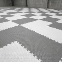 Tapis de sol en mousse à texture de feuille, 60x30cm, pour la maison, la salle de sport, le studio de yoga, le crossfit, tapis d'exercice en EVA à emboîtement, coussinés, antidérapants