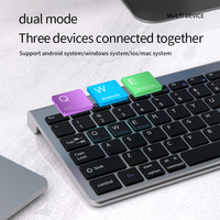Clavier et souris sans fil rechargeables, silencieux, ergonomiques, profil bas, 108 touches, pour ordinateur de bureau