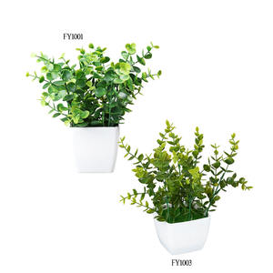 Bureau boutique décoration usine pas cher Tropical faux fougère palmier artificiel petit palmier plantes bonsaï pour la maison en plastique - Product Image 2