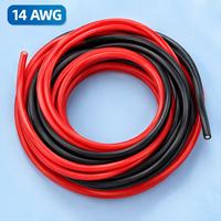 Fil de cuivre en silicone haute température 6 8 10 12 14 16 18AWG, câble isolé flexible multibrins pour la charge de batteries de voitures RC