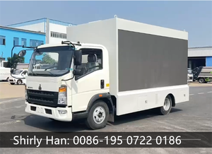 Full Color HD Digital Billboard Vehicle HOWO 4X2 Mobile LED Truck Advertising LED Display - Product Image 2