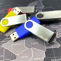 Pabrik Grosir Stik USB Flash Drive Rotasi USB 2.0 1GB 2GB 4GB 8GB 16GB 32GB Stik USB Flash Drive Berputar