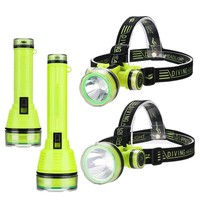 Lampe frontale de plongée haute intensité, lampe torche à LED longue durée, haute puissance, étanche IP65, lampe frontale de camping