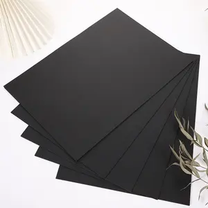 300gsm 350gsm 400gsm Cutting Black Paper Card Color Cardboard Factory