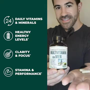 כמוסות multitamin לגברים יומי multitamin & multiminerals תוספת ויטמינים multitamin - Product Image 2