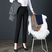 Plus Size 26 ~ 34 Frauen in voller Länge Business Formelle Hosen Weibliche Arbeit tragen Büro Karriere Große Hose