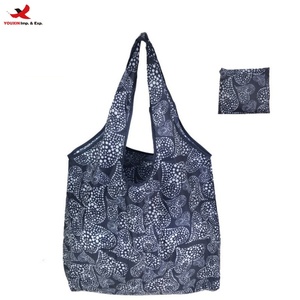 Wholesale Eco Friendly Reusable Folding Grocery <b>Bag</b> Washable Polyester Foldable Tote Shopping <b>Bag</b> RTS Bulk Mixed Order - Product Image 1