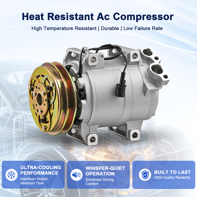 ZH High Quality Air Conditioning Compressor for Mitsubishi L200 12V New  12-Month Warranty Perfect Fit Automotive Systems