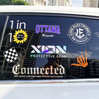 Autocollants de voiture personnalisés de haute qualité, résistants à l'eau et aux UV, lettrage de voiture, autocollants en vinyle, autocollants pour pare-brise de voiture