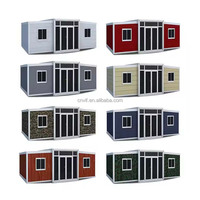 Maison modulaire en conteneurs à 4 chambres avec toit, maison en conteneurs à 2 étages, unité de maison conteneurisée