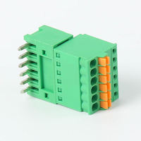Bloc de bornes à ressort enfichable RS 2EDGKD vert, pas de 5,08 mm, 3,81 mm, connecteur à vis pour circuit imprimé 2-10 broches, PA66, 125 V, 5 A
