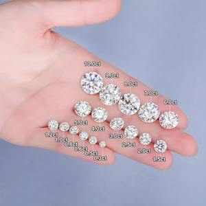 Piedras de Moissanita Creadas en Laboratorio, Color Claro, Varios Colores Disponibles, Corte Brillante, 0.3-4ct, Claridad VVS1, Gemas para Joyería - Product Image 6