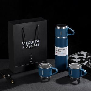 Tepmoc <span class=keywords><strong>Lot</strong></span> de 3 flacons à vide en acier inoxydable 500ml 16.9oz Bouteille thermique isolée sous vide et tasses pour café - Product Image 2