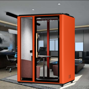 Cabine <span class=keywords><strong>téléphonique</strong></span> silencieuse mobile de conception moderne en aluminium Cabine de conférence modulaire Cabine insonorisée pour immeuble de bureaux Hôtel - Product Image 1
