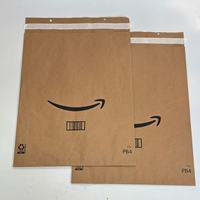 Petite enveloppe d'expédition sécurisée en papier kraft biodégradable et recyclable, imprimée sur mesure, avec fermeture pour un envoi express pratique