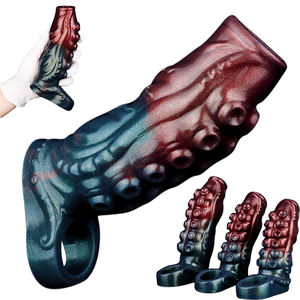 Extensión <span class=keywords><strong>de</strong></span> Pene NNSX, Funda <span class=keywords><strong>de</strong></span> Pene con Diseño <span class=keywords><strong>de</strong></span> Pulpo, Agrandamiento Masculino, Retraso <span class=keywords><strong>de</strong></span> la Eyaculación, Masajeador <span class=keywords><strong>de</strong></span> Clítoris, Anillo para Pene, Funda para Pene, Juguetes Sexuales para Hombres - Product Image 1