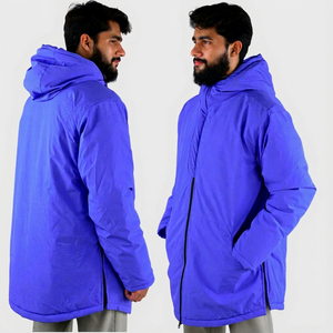 Chaqueta con Cremallera de Tela Suave Personalizada al por Mayor |   Chaqueta con logo impreso en 3D con efecto burbuja |   Ropa de Calle de Invierno Impermeable y Cortavientos 2026 Nueva - Product Image 1