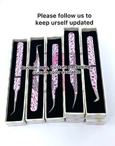 ปลายกันแม่เหล็ก ป้องกันไฟฟ้าสถิตย์ 90/45 องศา ขนาด 10 มม. เคลือบกระดาษ ป้องกันการปนเปื้อน ปลายสีเงิน สำหรับต่อขนตา วัสดุสแตนเลส - Product Image 4