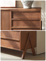 Table à thé multifonctionnelle en bois massif moderne et durable, meuble de salon, armoire d'entrée, rangement, décoration pour café