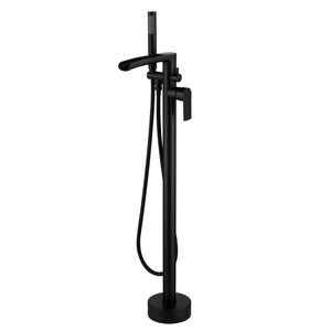 Brass Bathtub Faucet Matte Black Color Hot and Cold Water Bathtub Mixer <b>Freestanding</b> Bathtub Faucet - Product Image 6