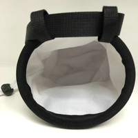 Sac à craie en nylon brodé avec poche à fermeture éclair Accessoire d'escalade adapté aux voyages