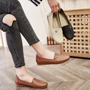 Mocasines Rosas Personalizables al por Mayor para Mujer, Zapatos Casuales Cómodos de Piel Sintética con Punta Redonda - Product Image 6