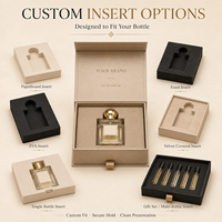 Boîte à parfum rigide de luxe personnalisée en carton, emballage cadeau avec logo et insert pour les marques de flacons de parfum