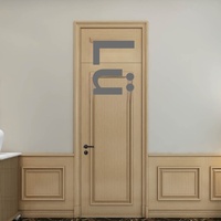 Porte de chambre postmoderne blanche en bois massif laqué, assemblée, installation intérieure incluse