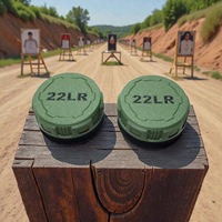 Boîte de rangement pour munitions 22 LR PLA, étanche, anti-humidité, portable, accessoire tactique et de chasse pour l'extérieur, avec boîte à munitions 9MM