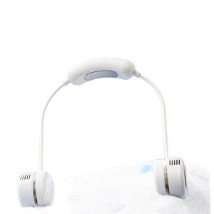 <b>Neck</b> <b>Fan</b> F503A Rechargeable Battery USB Powered Portable Wearable Cooling <b>Fan</b> White Blue Apricot Color Options - Product Image 1