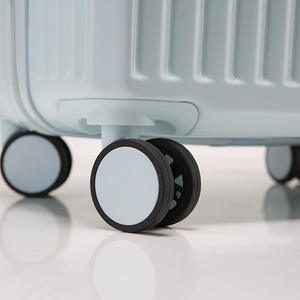 Valise Cabine Sélectionnée 20 Pouces Couleur Macaron Fermeture Éclair Solide Roues Pivotantes Durables Unisexe Voyage Loisirs Hiver 2023 - Product Image 3