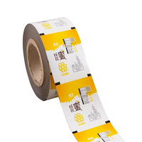 Film plastique alimentaire personnalisé de haute qualité avec logo imprimé, emballage souple pour bonbons, sauces, pâtes, tortillas et snacks