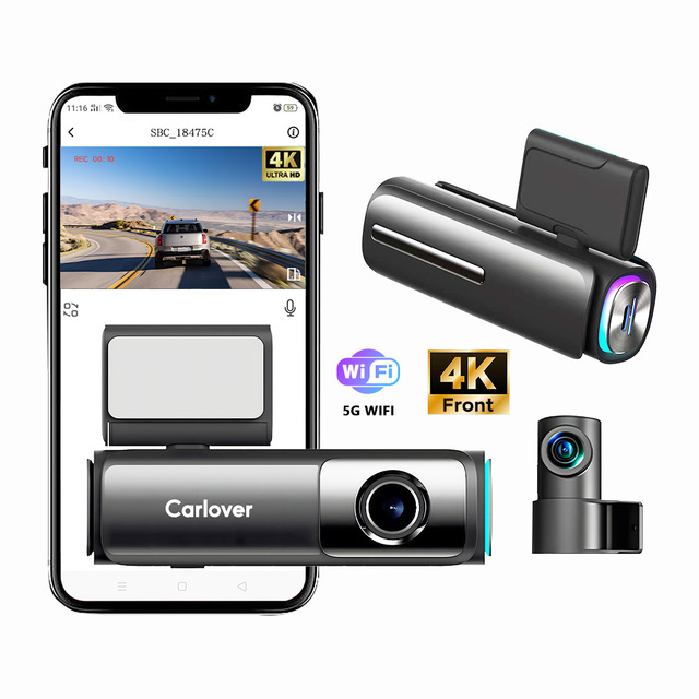 4K HDR Dash Cam Dual STARVIS 2 IMX678 4K+2K Front and Rear Car Camera HDR ADAS Voice Control 5G WiFi GPS 24H Parking Mode