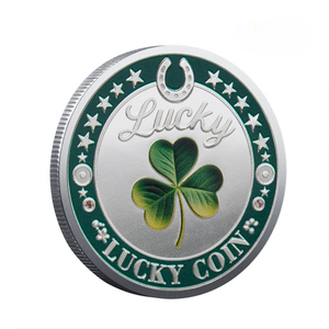 Moneda Conmemorativa LUCKY de Metal con Elefante Auspicioso 777, Insignia Conmemorativa de Trébol, Moneda de la Suerte Personalizada, Moneda de Buena Fortuna - Product Image 6
