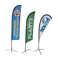 Drapeau de plage en fibre de verre en aluminium solide promotionnel support de poteau drapeau de plage accessoire de support de poteau
