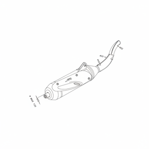 Sito per PIAGGIO NRG = mc2 2000 estrema raffreddata a liquido>-17157 sistema di scarico della motocicletta - Product Image 1