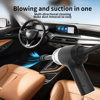 Aspirateur de voiture de qualité supérieure avec moteur sans balais, aspiration intégrée, soufflage, multifonction, rechargeable sans fil