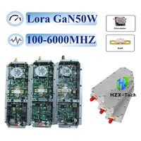 HZX-Tech GAN LORA 50W 100-6000 Module d'amplification de puissance RF personnalisable à faible bruit 5.2G 5.8G 315M 433M 900M 868M 2.4G 3.3G 3.5G 4.5G