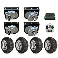 Kit de conversion 4x4 pour chariot électrique à moteur, avec pneus larges de 10 pouces, moteur à balais 250W 350W, pour plage et désert