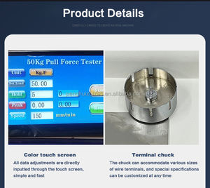 Probador de tracción de terminal de 100kg Probador de tracción de cable Probador de empuje de crimpado automático Probador de fuerza de tracción de terminal 1000 N - Product Image 4