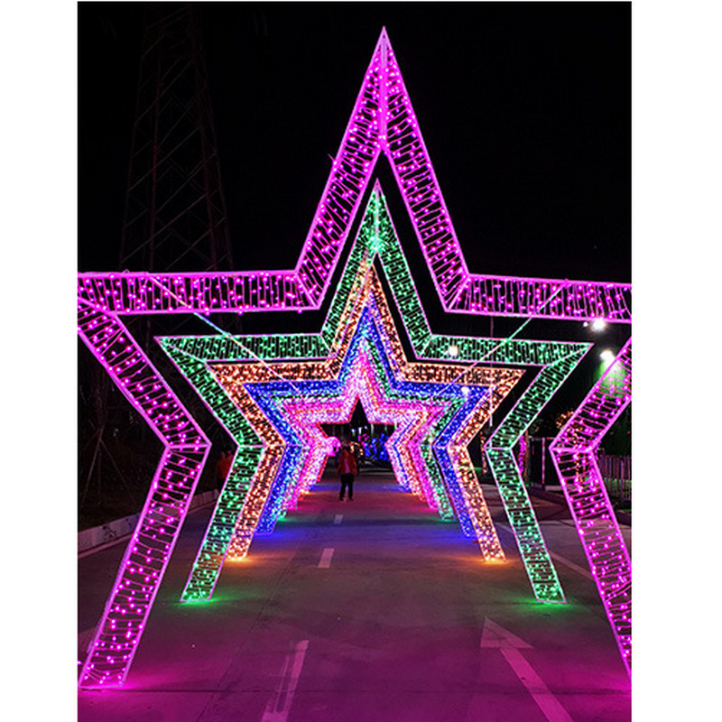 LED Love Arch Christmas Decoration Lighting Outdoor Waterproof Landscape Modeling Lamp Motif Light