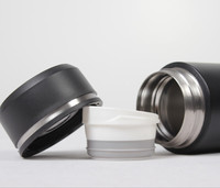 Ensemble flacon à vide et thermos double couche modernes de 500ml logo personnalisé isolé thermiquement pour le sport pour la rentrée