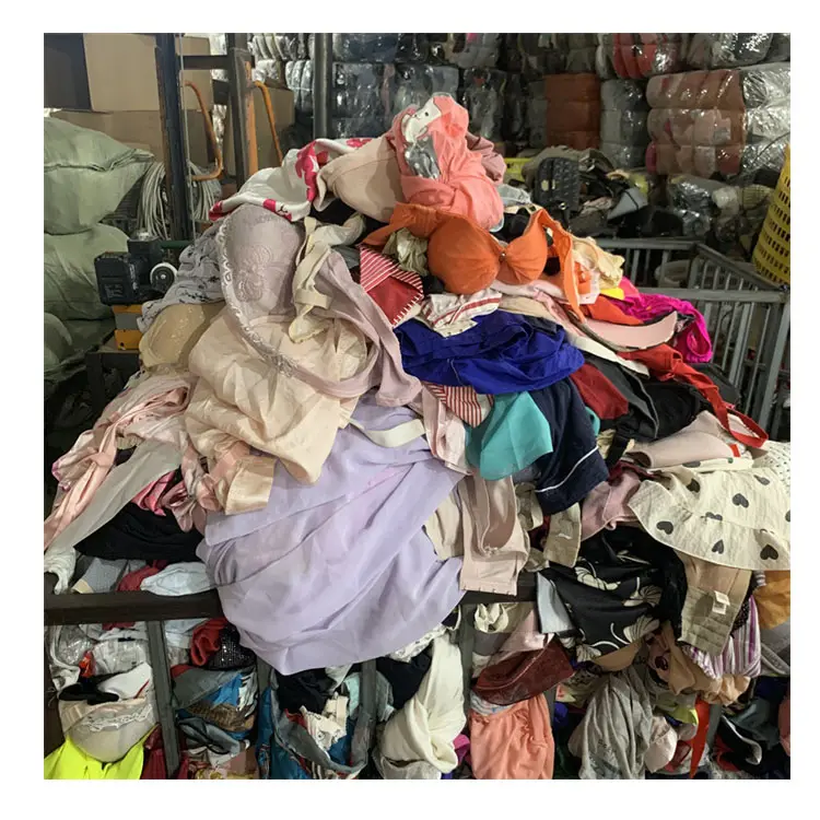 wholesale used clothes women underwear thrift bra panties girdle mixed men kids second hand clothes bales