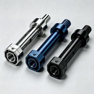 แกนสกรูขับเคลื่อนเชิงเส้นที่ผลิตด้วยเครื่อง CNC ความแม่นยำสูง, สแตนเลสและอะลูมิเนียมชุบอโนไดซ์ ชิ้นส่วนสกรูส่งกำลังแบบกำหนดเอง - Product Image 5