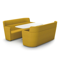 Canapé modulaire pour salle d'attente, cabine de réunion, bureau acoustique privé, pod de réunion pour espace public, moderne avec ensemble de table de bureau
