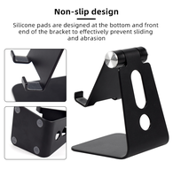 Usine directe universelle Portable Mini Table en alliage d'aluminium pliable tablette en métal support pour téléphone portable lit bureau