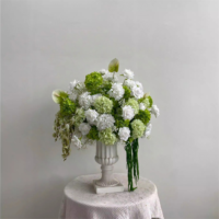 L-R484 Boule de fleurs artificielles blanches personnalisées de haute qualité, en promotion, pour centre de table, demande en mariage, événement, fête, décoration