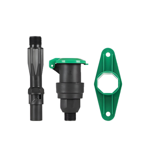 Kit d'irrigation automatique DaringFish Greening Garden Farm pour pelouse, 1 pouce, avec vanne d'eau rapide à 6 points et raccord de tige en cuivre enterré - Product Image 1