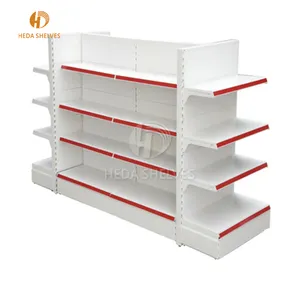 Thiết Kế Hiện Đại Kim Loại Pegboard Siêu Thị Hiển Thị Rack, Single Side Tường Kệ